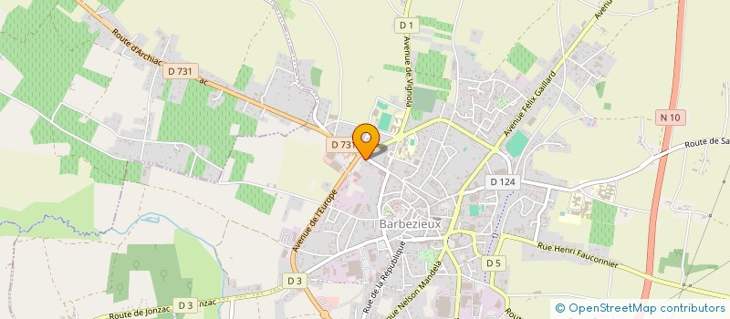 localisation de l'entreprise PAPON-JENNEPIN à BARBEZIEUX-SAINT-HILAIRE