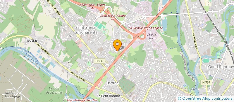 localisation de l'entreprise PAPON MARCILLAUD à SAINT-YRIEIX-SUR-CHARENTE