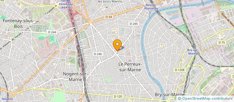 localisation de l'entreprise PAPOOS à LE PERREUX-SUR-MARNE