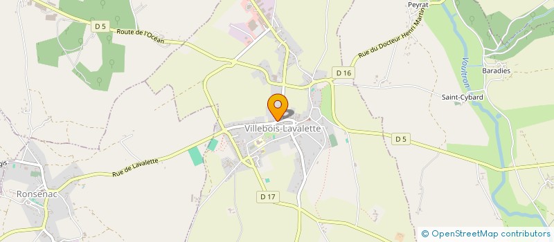 localisation de l'entreprise PAPOTE CAFE à VILLEBOIS-LAVALETTE