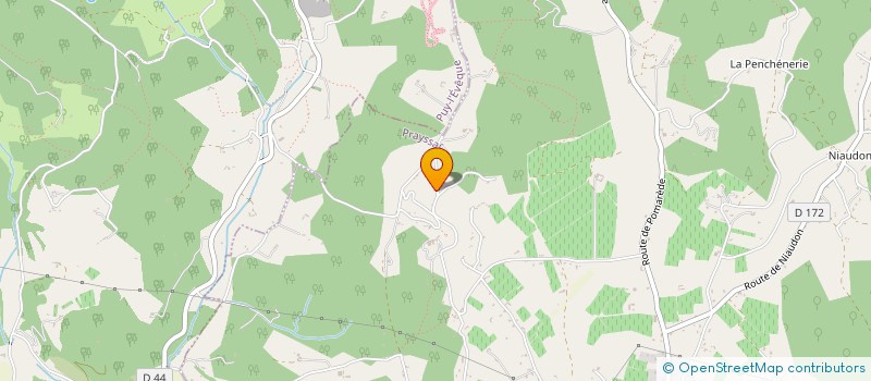 localisation de l'entreprise PAPOTE PRODUCTION  PRAYSSAC