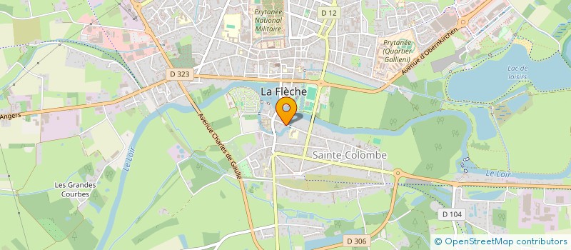 localisation de l'entreprise PAPOUDOS  LA FLECHE