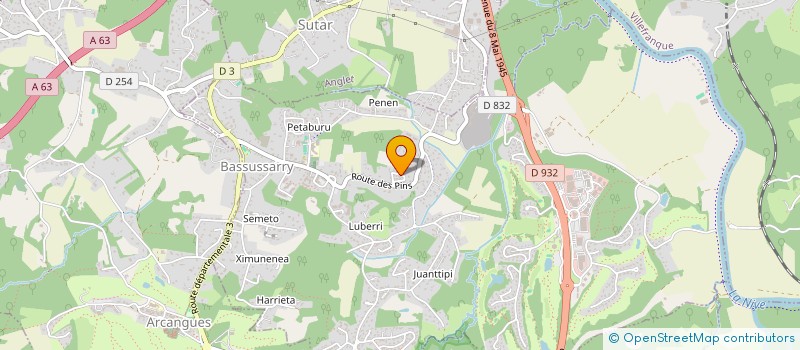 localisation de l'entreprise PAPOUTE à BASSUSSARRY