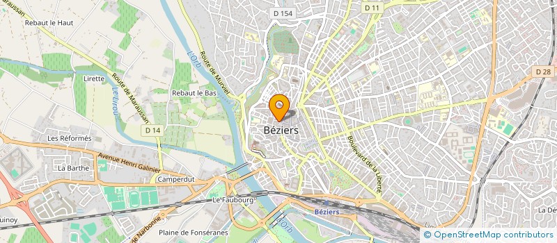 localisation de l'entreprise PAPRIKA à BEZIERS