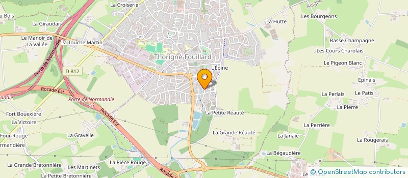 localisation de l'entreprise PAPRIKA  THORIGNE-FOUILLARD