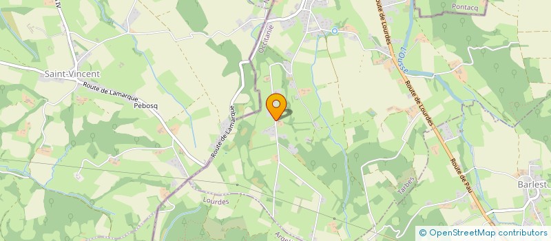 localisation de l'entreprise PAPS XV  LAMARQUE-PONTACQ