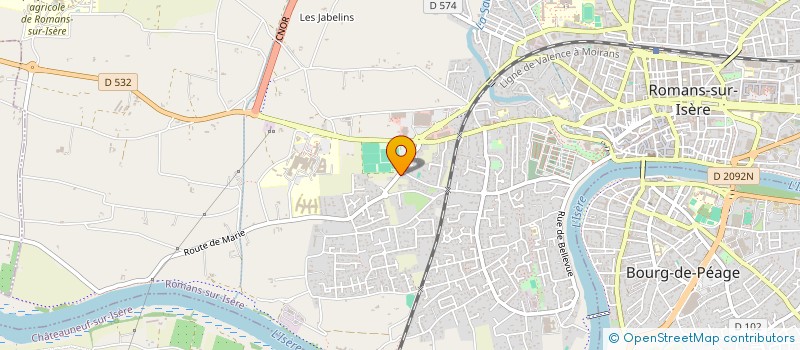 localisation de l'entreprise PAPU  ROMANS-SUR-ISERE
