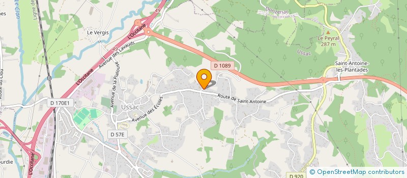 localisation de l'entreprise PAPUCHE & FILLES  USSAC