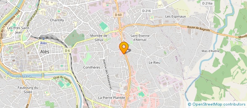 localisation de l'entreprise PAPY B à ALES