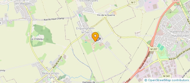 localisation de l'entreprise PAPY BLANK  ERQUINGHEM-LE-SEC