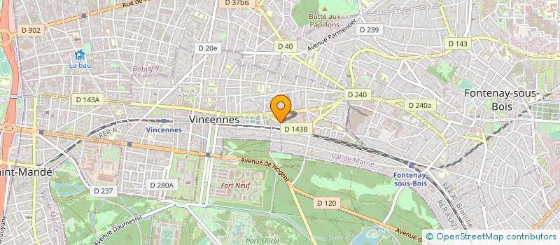 localisation de l'entreprise PAPY SUR LE DANCEFLOOR à VINCENNES