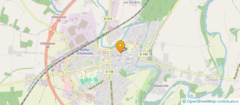 localisation de l'entreprise PAPYBROS à RUFFEC