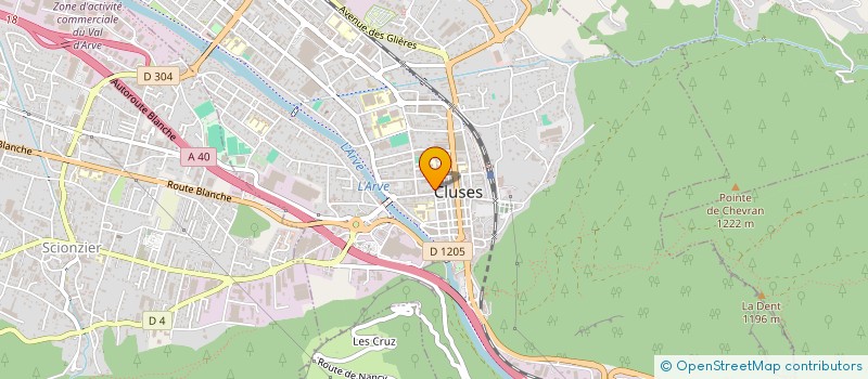 localisation de l'entreprise PAPYRUS à CLUSES