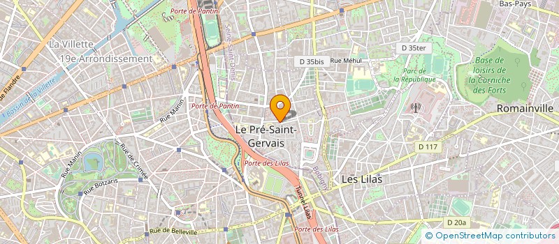 localisation de l'entreprise PAPYRUS à LE PRE-SAINT-GERVAIS