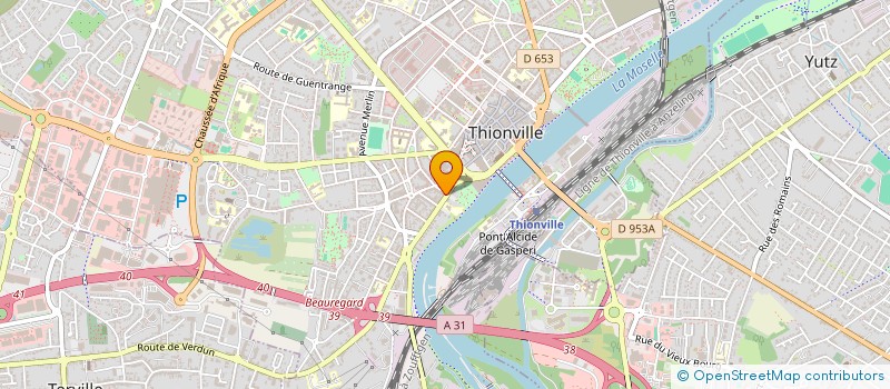 localisation de l'entreprise PAPYRUS  THIONVILLE