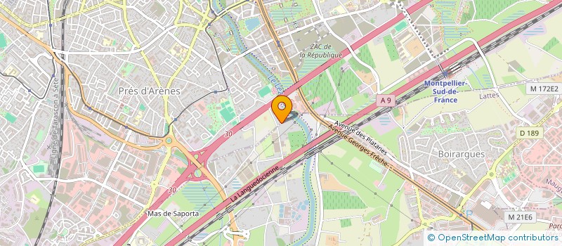 localisation de l'entreprise PAPYRUS à LATTES