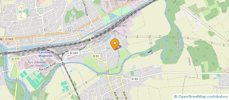 localisation de l'entreprise PAPYRUS à MIGENNES