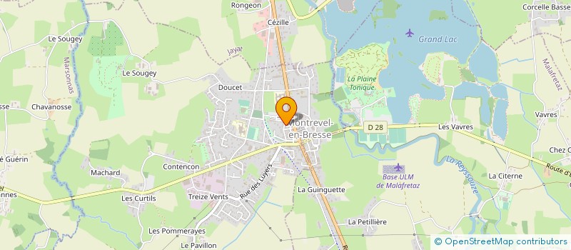 localisation de l'entreprise PAPYRUS CREATION à MONTREVEL-EN-BRESSE