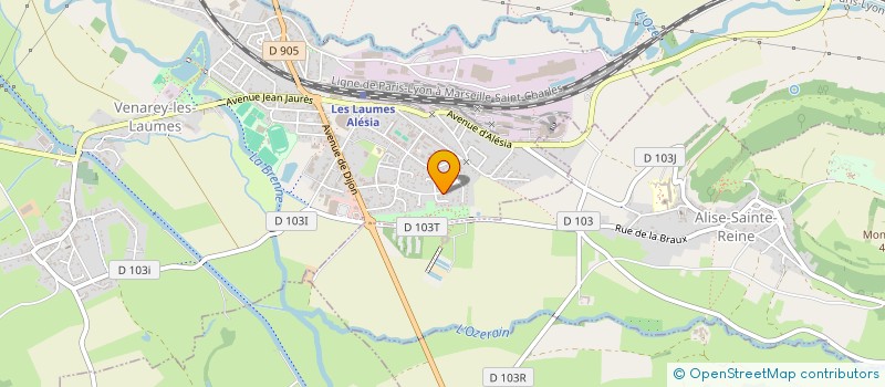 localisation de l'entreprise PAQTB  VENAREY-LES-LAUMES