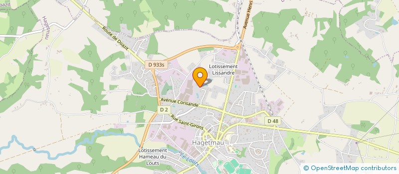 localisation de l'entreprise PAQUELL  HAGETMAU