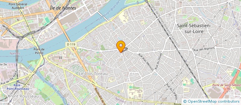 localisation de l'entreprise PAQUEREAU  SAINT-SEBASTIEN-SUR-LOIRE