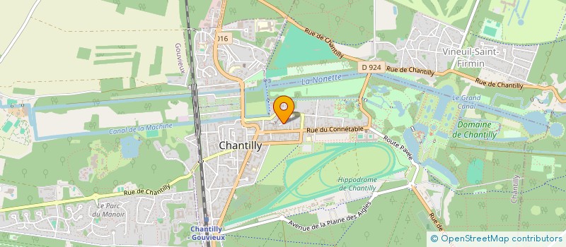localisation de l'entreprise PAQUERETTE à CHANTILLY
