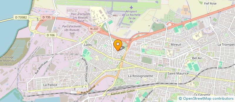 localisation de l'entreprise PAQUERETTE ET TOURNESOL  LA ROCHELLE