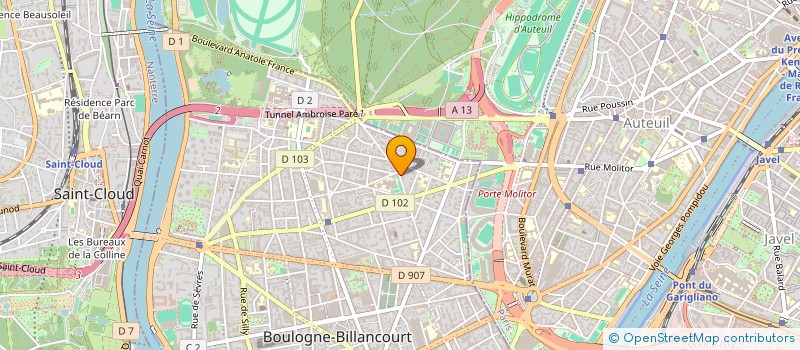 localisation de l'entreprise PAQUERETTE & PIMPRENELLE à BOULOGNE-BILLANCOURT