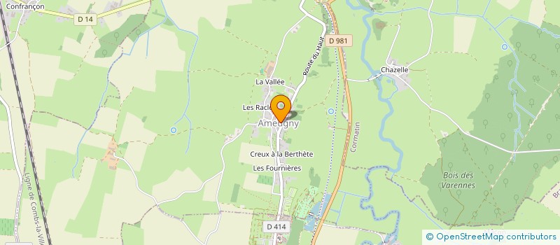 localisation de l'entreprise PAQUERETTES  AMEUGNY