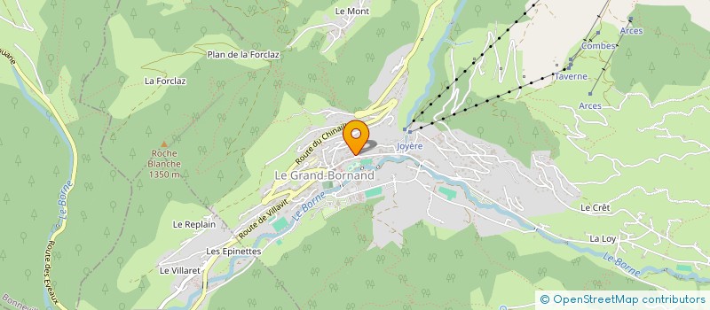 localisation de l'entreprise PAQUET à LE GRAND-BORNAND