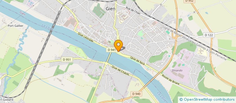localisation de l'entreprise PAQUET ET ASSOCIES à GIEN