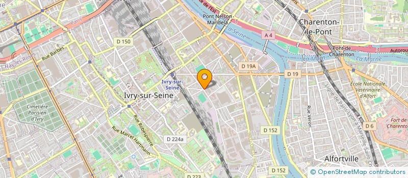 localisation de l'entreprise PAQUET FONTAINE à IVRY-SUR-SEINE