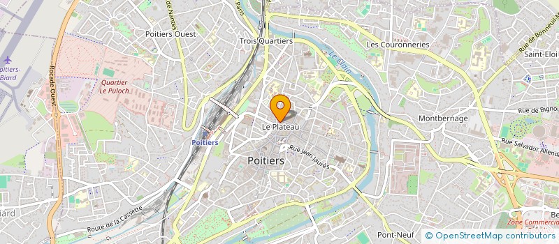 localisation de l'entreprise PAQUET IMMOBILIER à POITIERS
