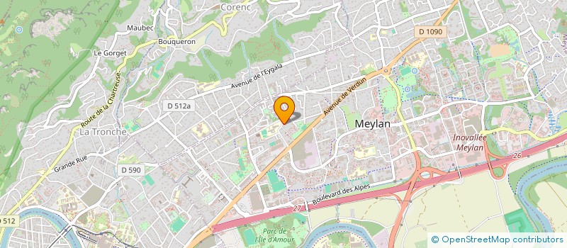 localisation de l'entreprise PAQUET JARDIN  MEYLAN