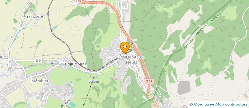 localisation de l'entreprise PAQUETTE LE MONNIER  LES HOPITAUX-NEUFS