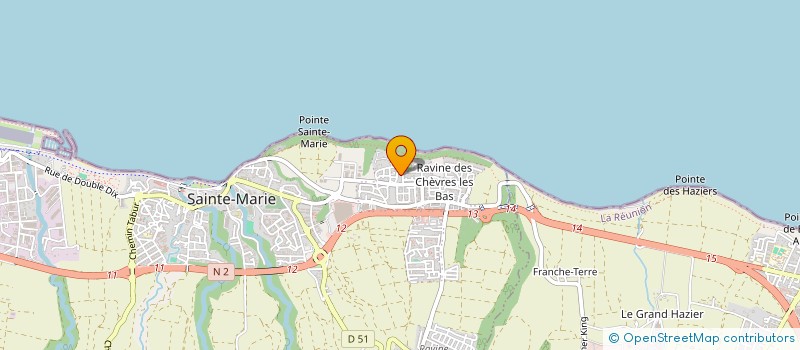 localisation de l'entreprise PAQUIRY/TEVANE à SAINTE-MARIE