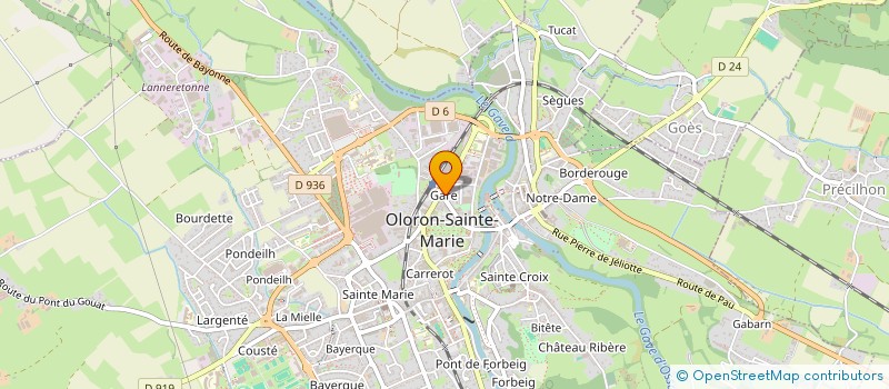 localisation de l'entreprise PAQUITA  OLORON-SAINTE-MARIE