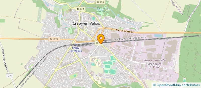 localisation de l'entreprise PAR 1 à CREPY-EN-VALOIS
