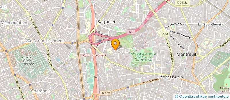 localisation de l'entreprise PAR ASSOCIATION D'IDEES à BAGNOLET