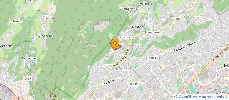 localisation de l'entreprise PAR AUDIT à LA TRONCHE