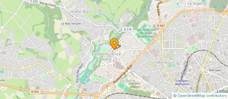 localisation de l'entreprise PAR CHEMIN FAISANT à LIMOGES