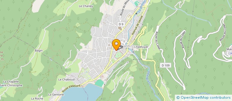 localisation de l'entreprise PAR CHEMINS  ALLEVARD