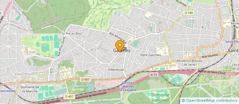 localisation de l'entreprise PAR DEFI à GARCHES
