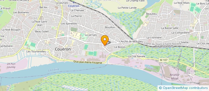 localisation de l'entreprise PAR-DELA LES FRONTIERES 44 à COUERON