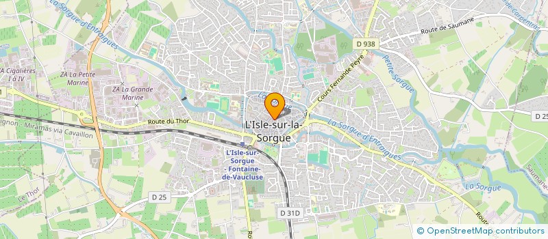 localisation de l'entreprise PAR FAIM D'AROMES à L'ISLE-SUR-LA-SORGUE