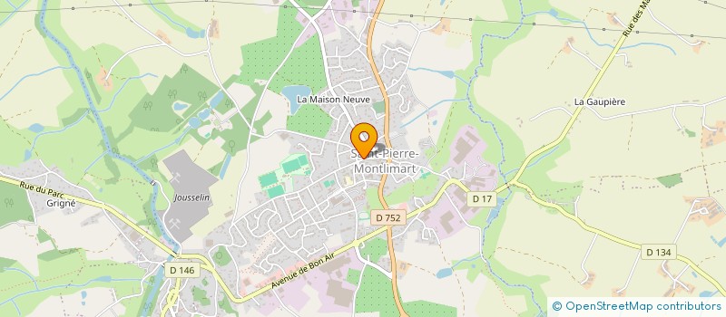 localisation de l'entreprise PAR'HANDI à MONTREVAULT-SUR-EVRE
