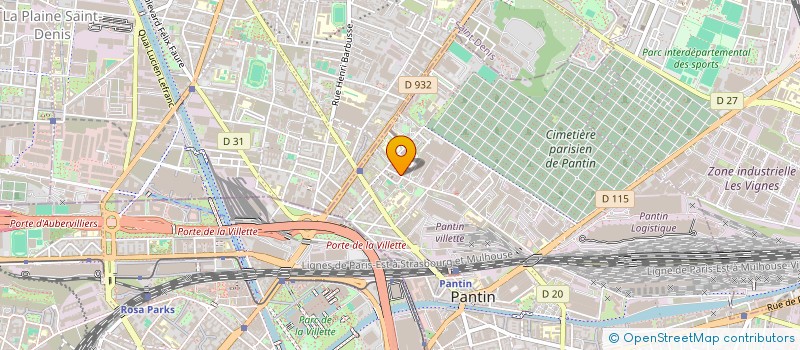 localisation de l'entreprise PAR-ISOL  PANTIN