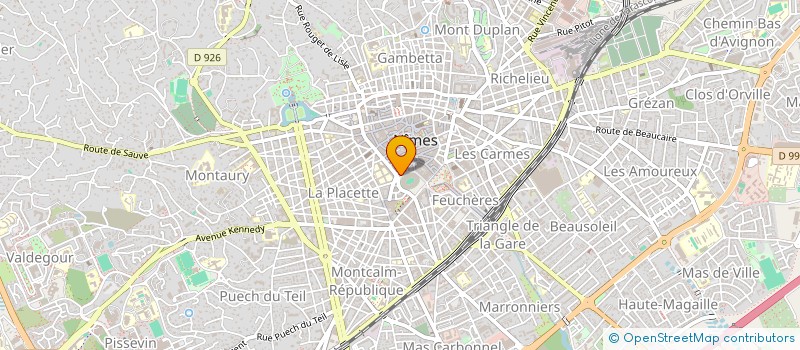 localisation de l'entreprise PAR LA LUCARNE  ASSO CULT FUSION ARTS METISSAGE CULT  NIMES