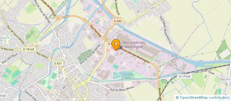 localisation de l'entreprise PAR LA MAIN à BETHUNE