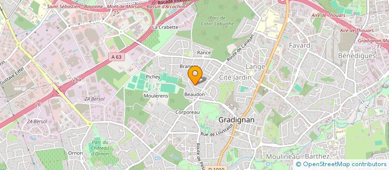 localisation de l'entreprise PAR LA VOIX ET LES INSTRUMENTS  GRADIGNAN